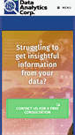 Mobile Screenshot of dataanalyticscorp.com